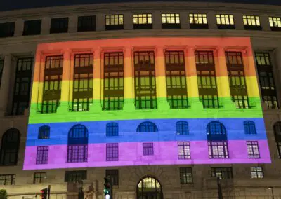 Unilever House Projections for Pride