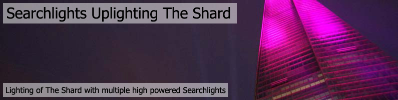 Searchlights Uplighting The Shard