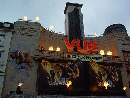 Firestorm flame effects Leicester Square, London