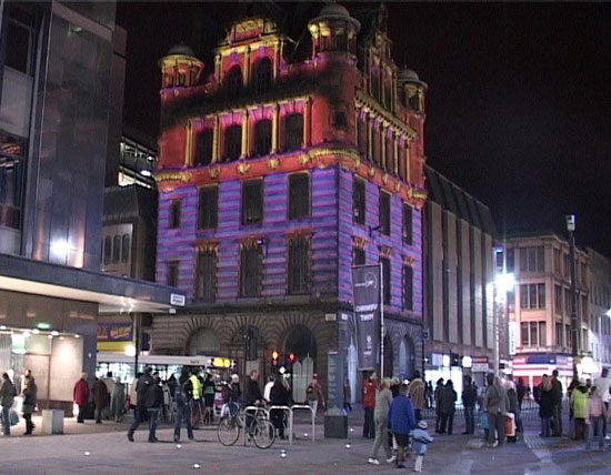 Glasgow Festival of Light Building Projection