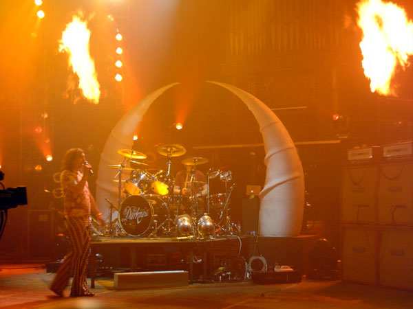 Stage flame effects for The Darkness Tour