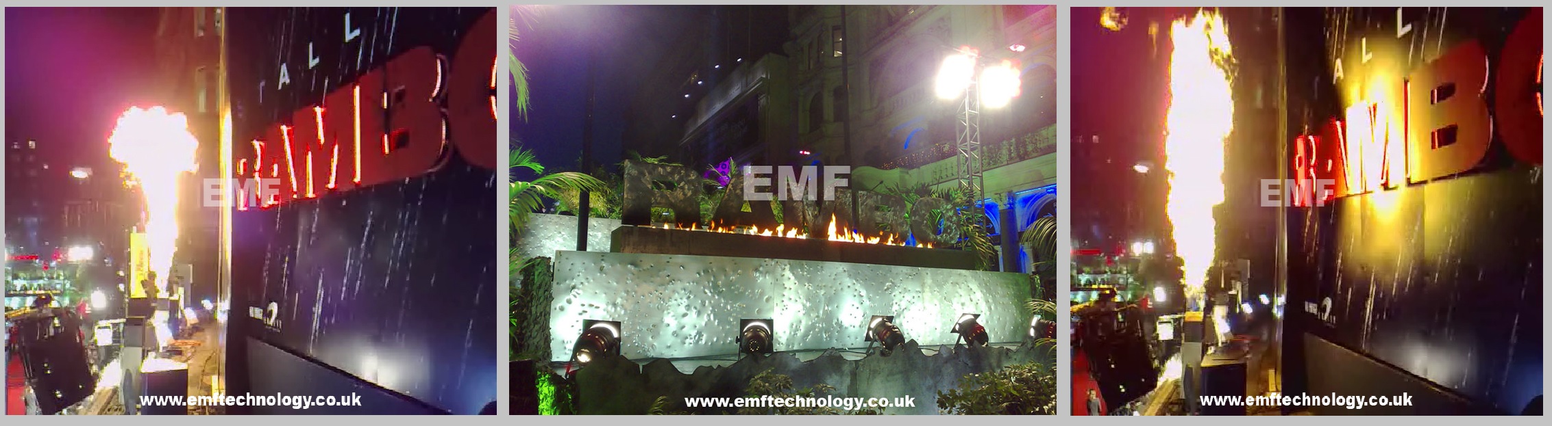theatre flame effects EMF Technology