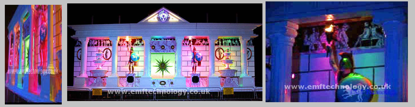 Flaming Torch effect for Blackpool's Lights Roman Tableau