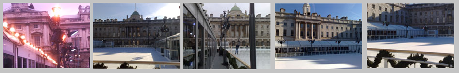 Flame Torches Somerset House Ice Rink