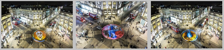 X-MEN PROJECTION OXFORD CIRCUS LONDON
