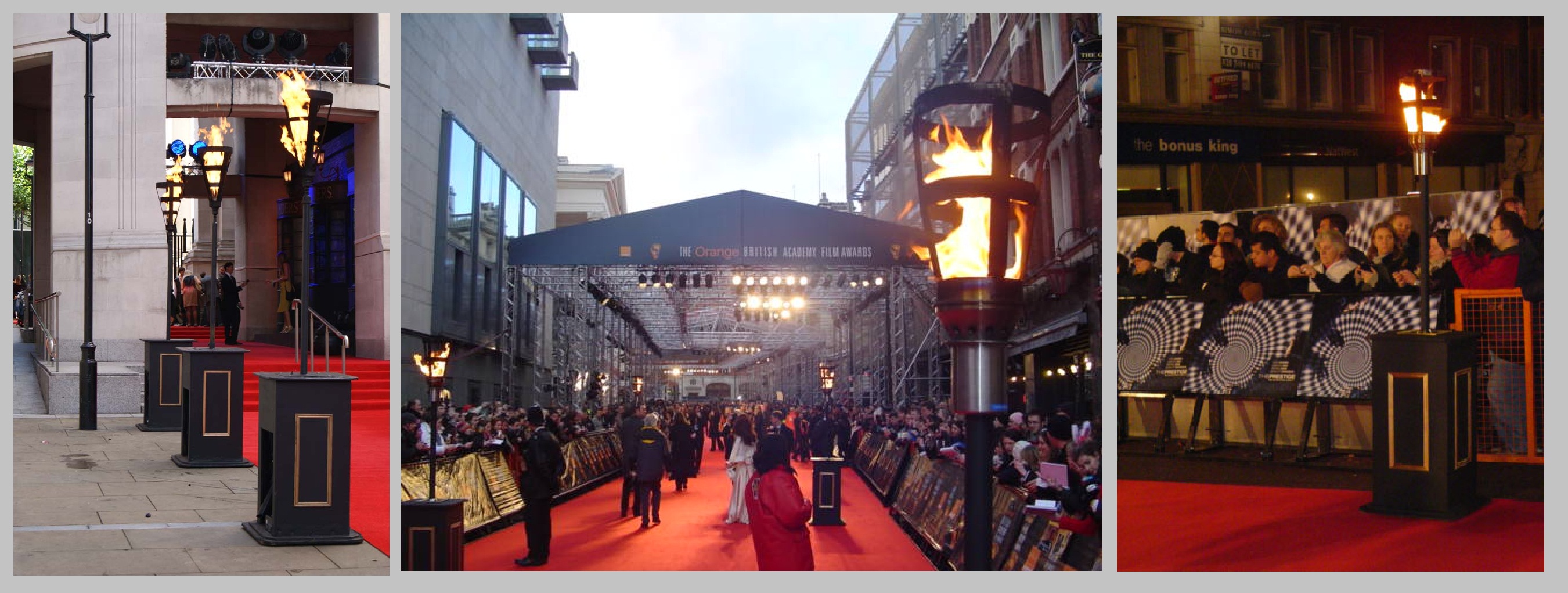 Flame effects, Leicester Square London