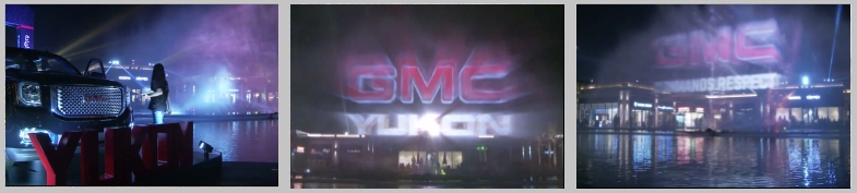 Water Screen Show in Dubai for car manufacturer GMC 