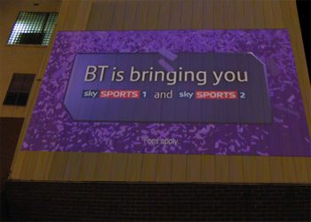 Video Projection Campaign Manchester