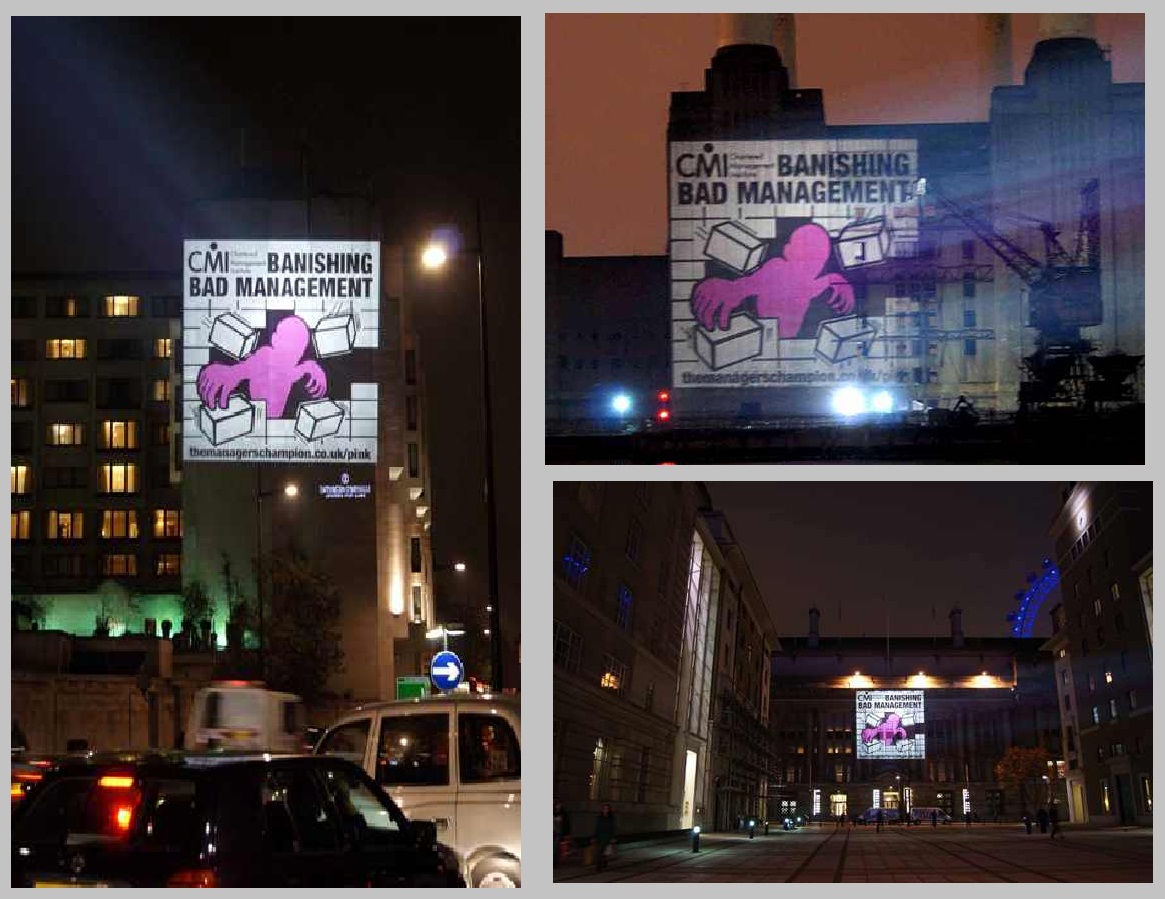 CMI OUTDOOR BUILDING PROJECTION CAMPAIGN LONDON