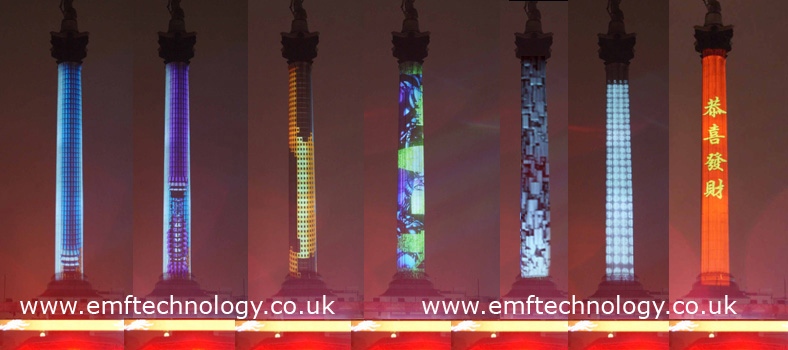 Chinese New Year Nelson's Column Projection