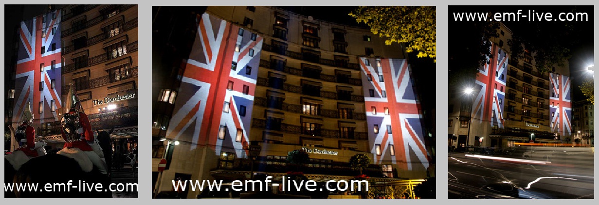 The Dorchester Building Projection for Fashion for the Brave