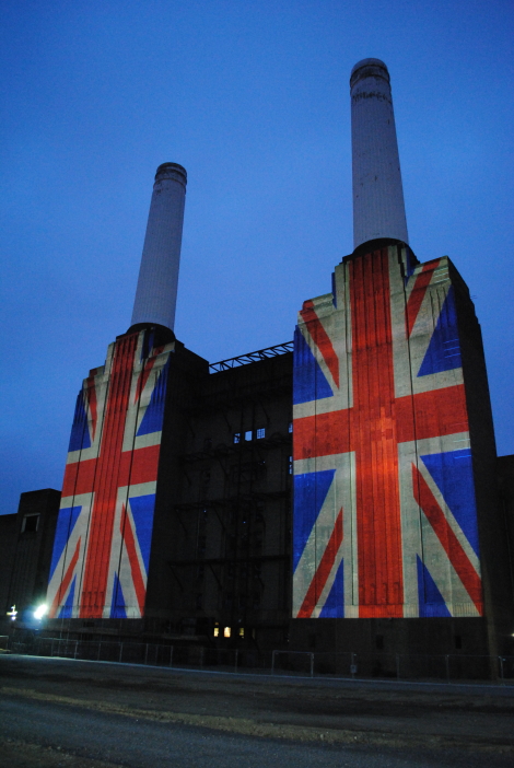 Building Projection Battersea Power Station