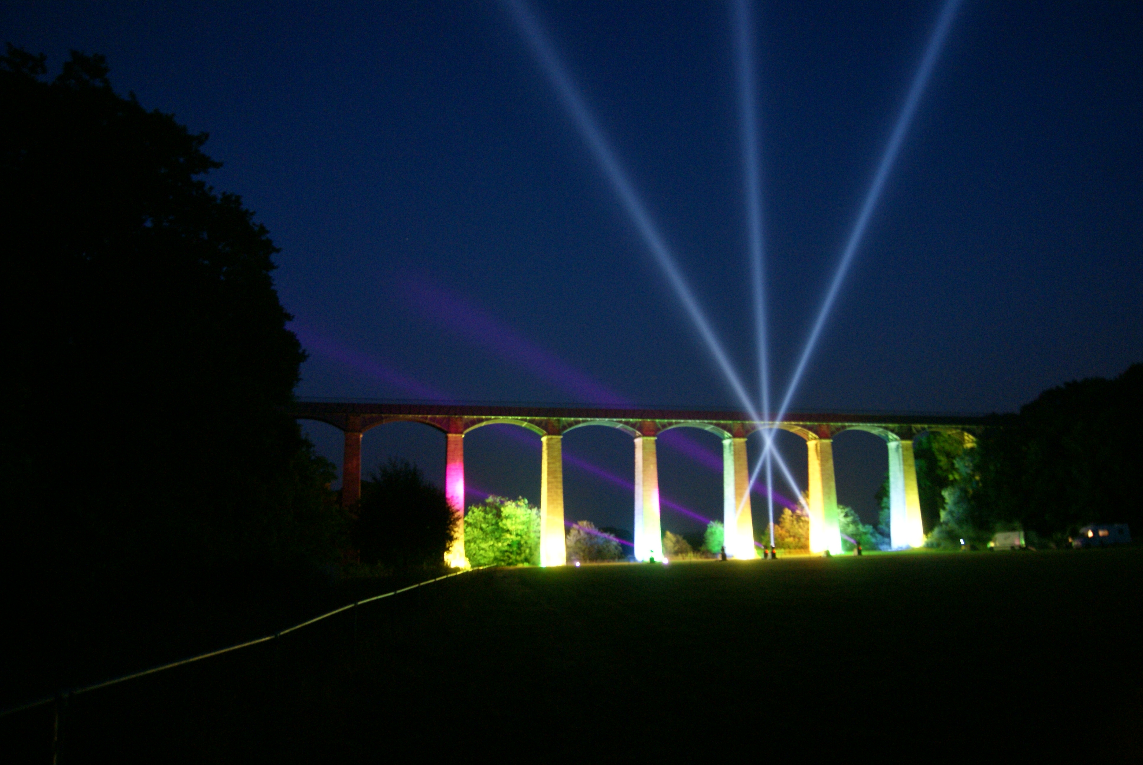 Searchlights Pontcysyllte Aqueduct