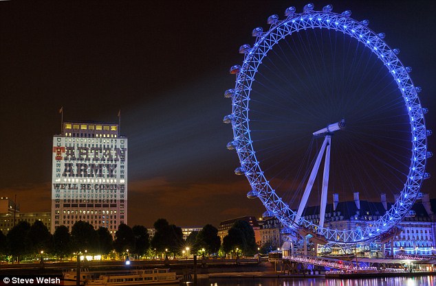 London Eye Building Projection