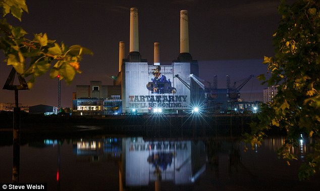 Battersea Power Station Building Projection