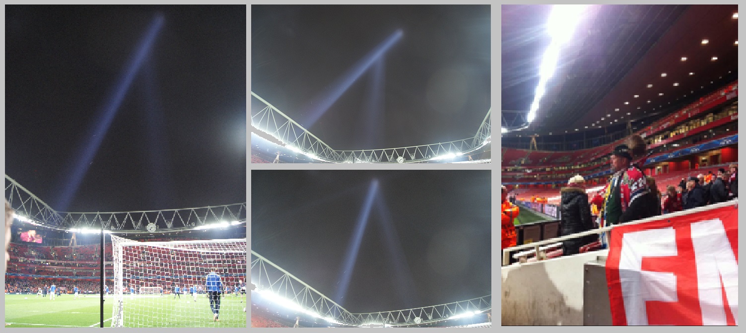 Searchlights Emirates Stadium