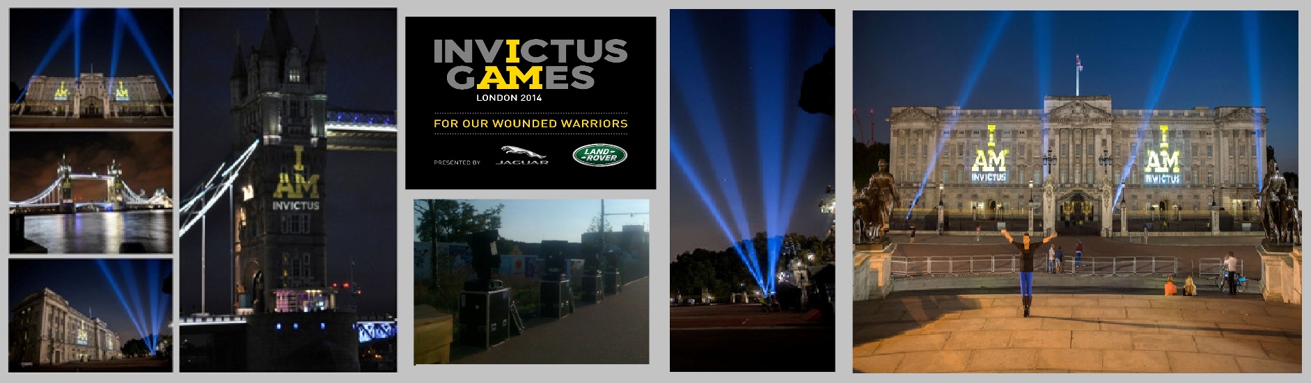 Searchlights over London for Invictus Games