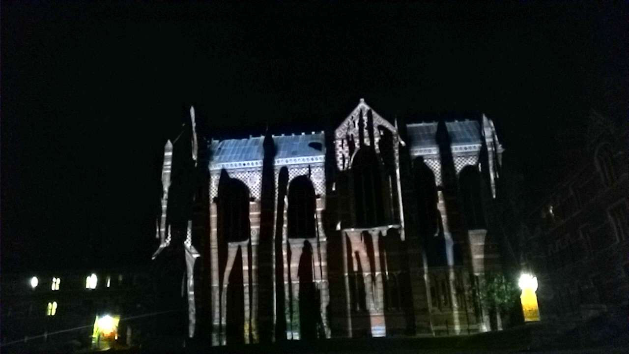 Keble Ball Video Mapping Oxford Building