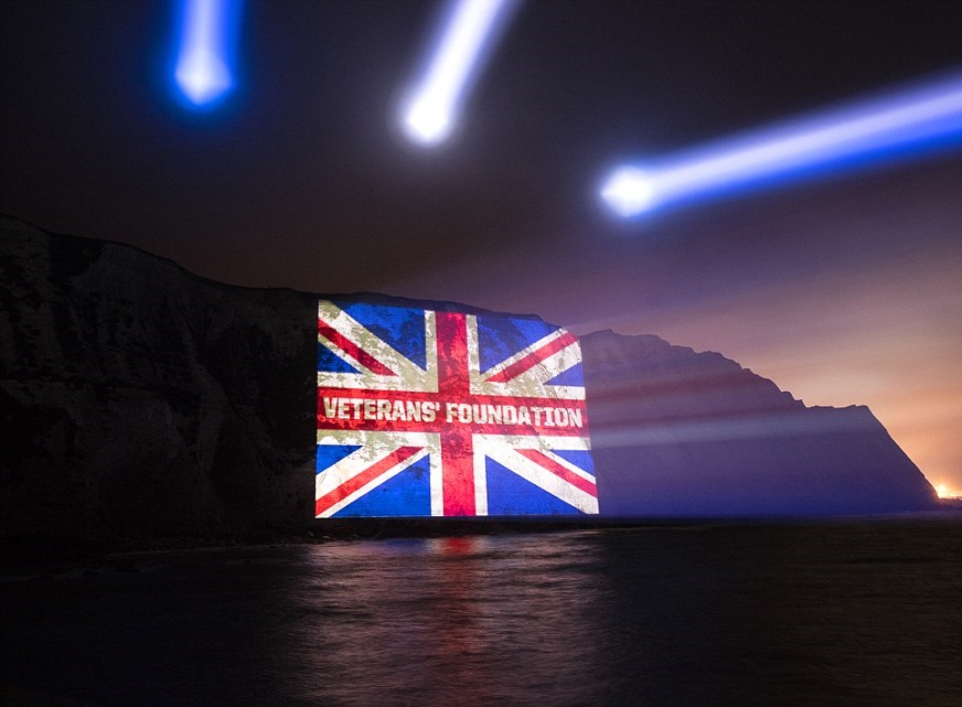 Projection onto White Cliffs of Dover