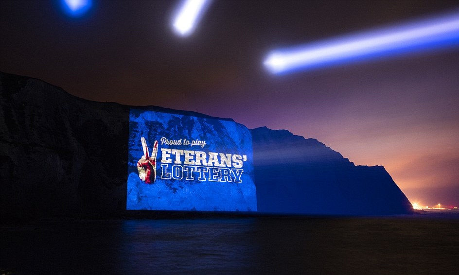 Projections on White Cliff of Dover Veterans Foundation