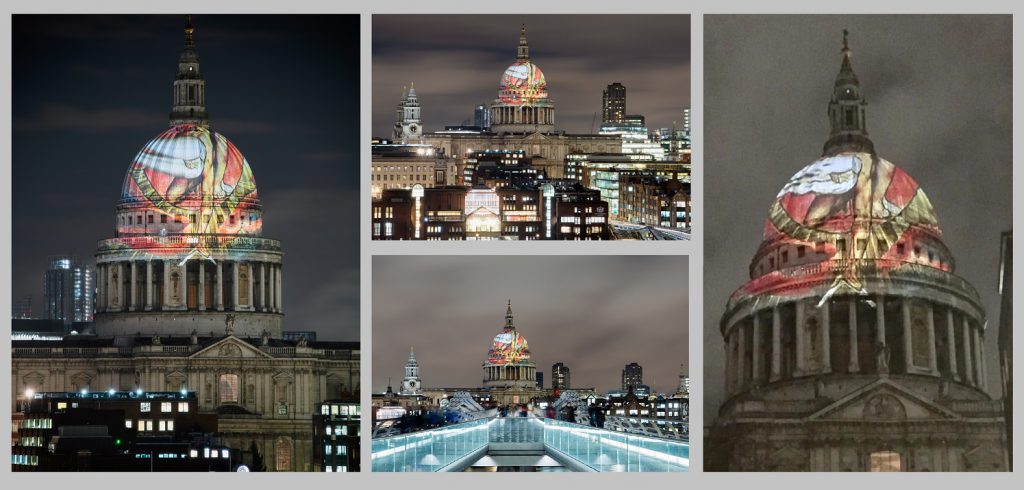 St Paul's Cathedral projection